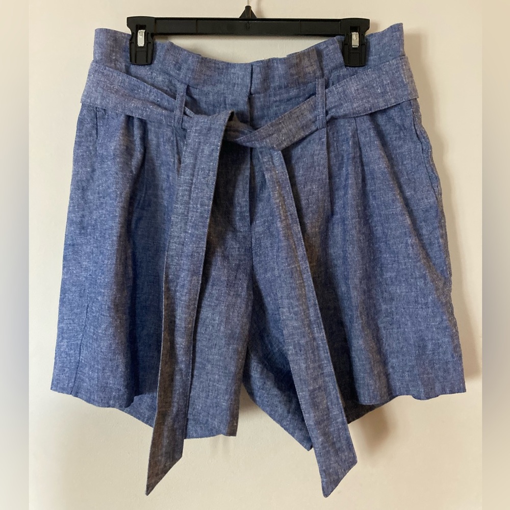 Boden St Ives Paperbag Linen Blend Shorts, Size US 10